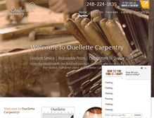 Tablet Screenshot of ouellettecarpentry.com